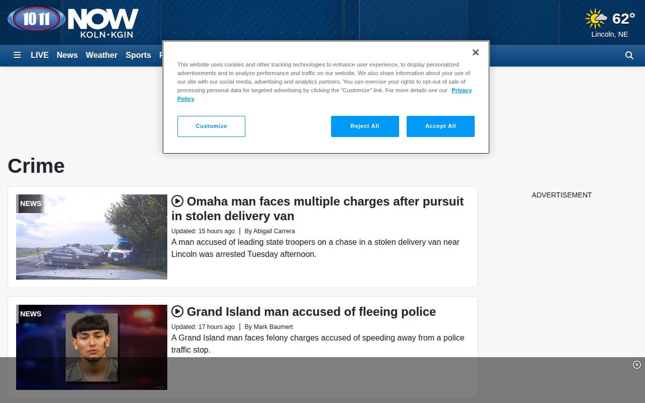 Douglas County crime-news record source, 1011 Now regional crime section